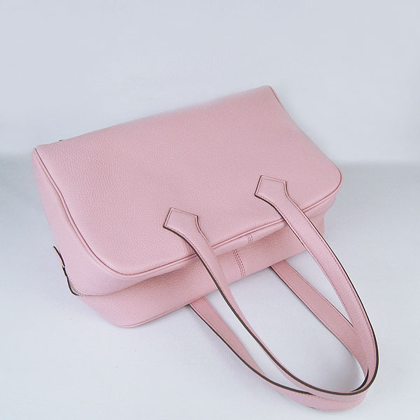 Best Replica Hermes Victoria Cowskin Leather Bags 2010 Pink H2802